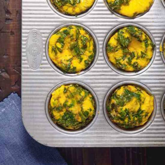 Ham and Kale Egg Cups