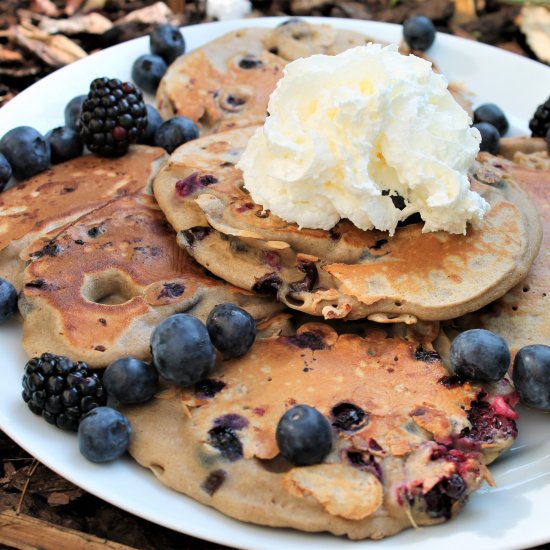 Berry Buckwheat Pancakes