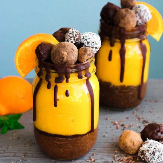 Orange Chia Chocolate Smoothie