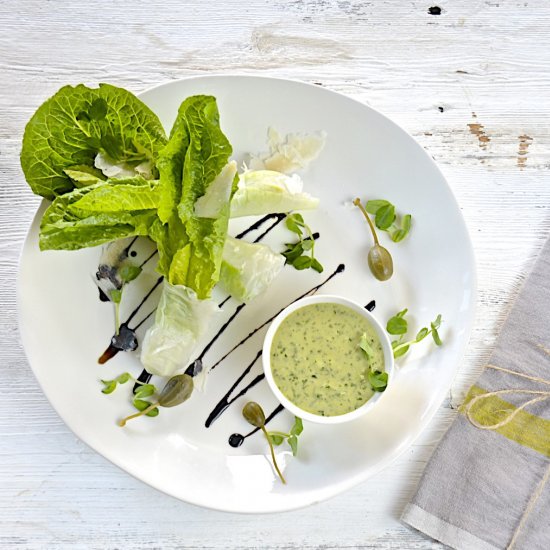 Romain with Romaine Dipping Sauce