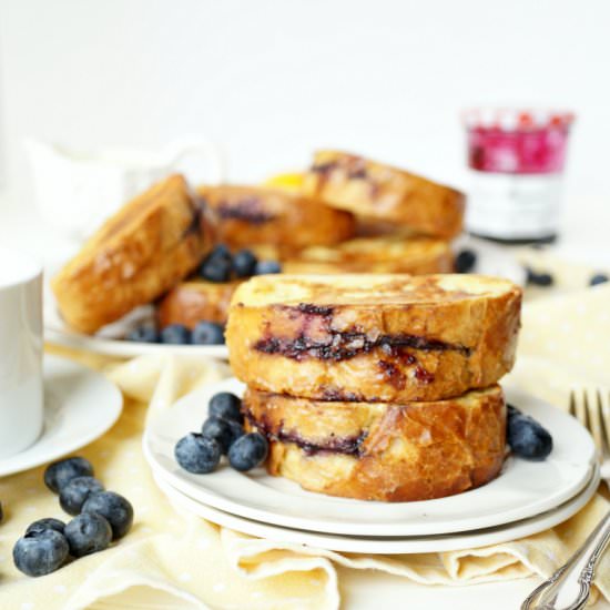 Blueberry Stuffed French Toast