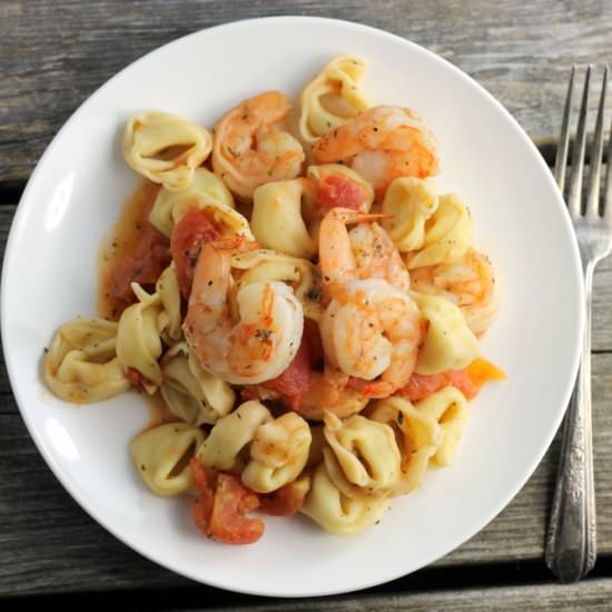 Garlic Shrimp Tortellini