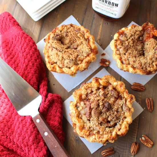 Maple Bourbon Peach Pecan Pie