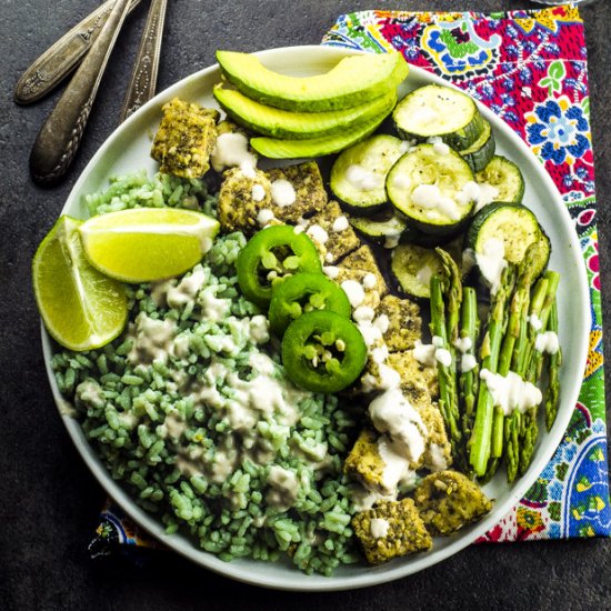 Bamboo Rice Spring Green Bowl