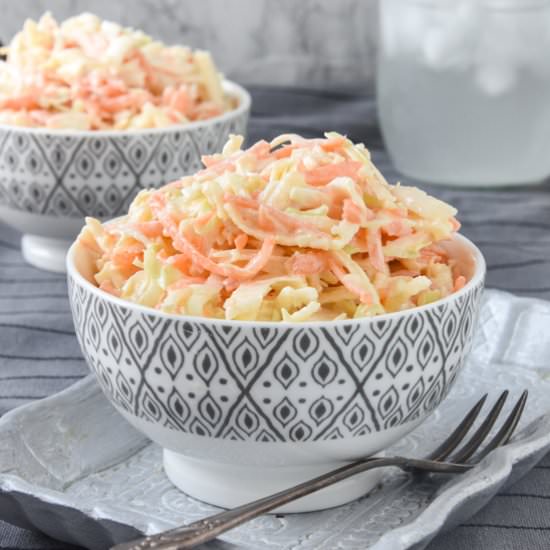 Cabbage, carrot and apple salad