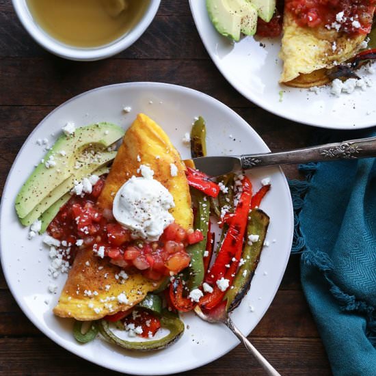 Fajita Omelettes