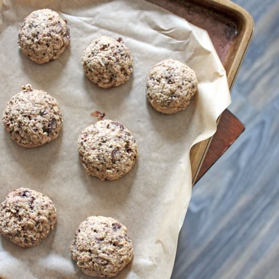 Dark Chocolate Quinoa Cookies