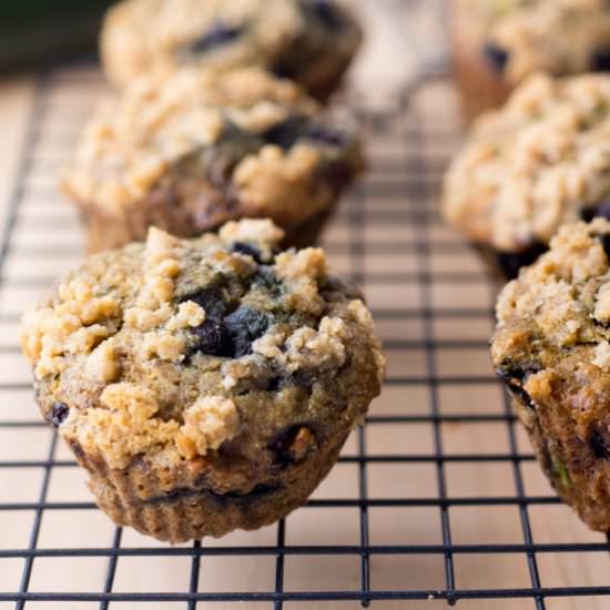 Blueberry Zucchini Muffins