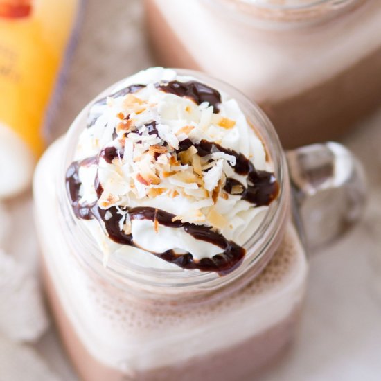 Caramel Mocha Coconut Frappe