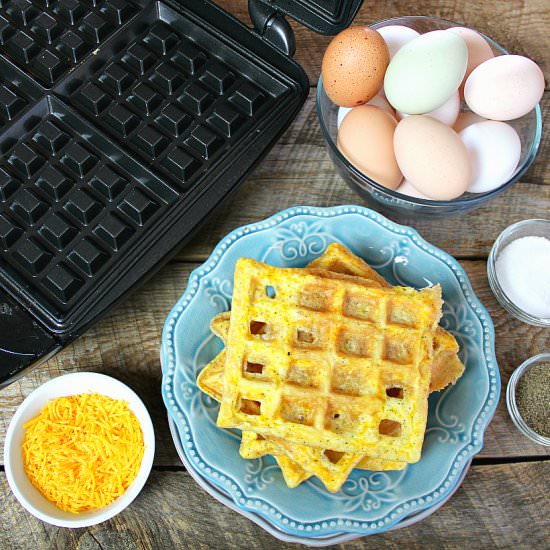 Scrambled Egg Waffles