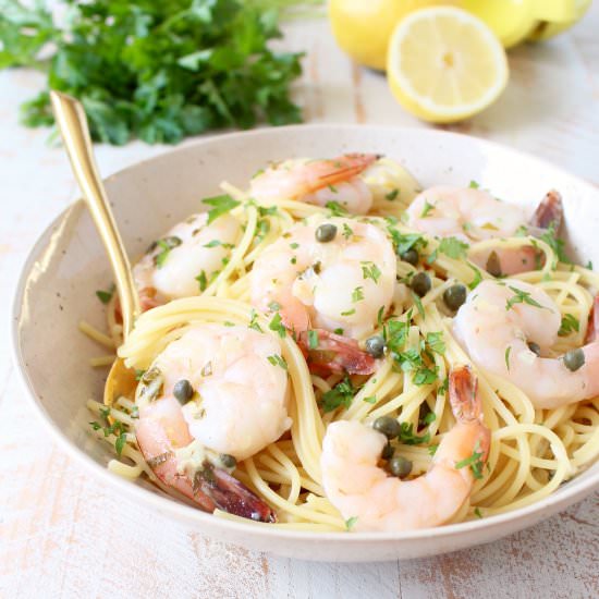 One Pot Shrimp Piccata