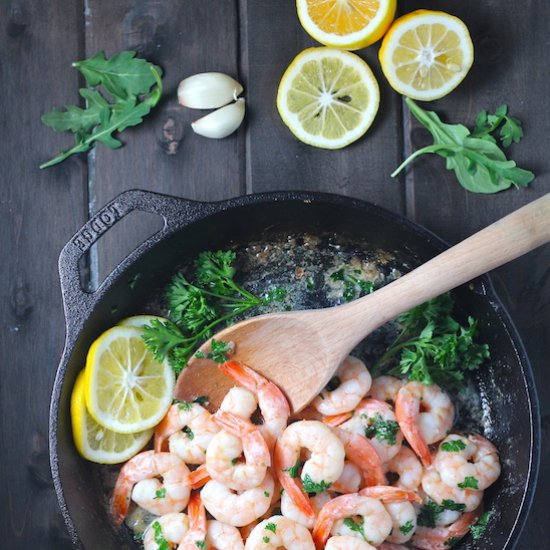 Garlic Lemon Butter Shrimp