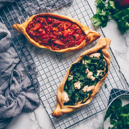 Vegan Turkish Pide (Turkish Pizza)