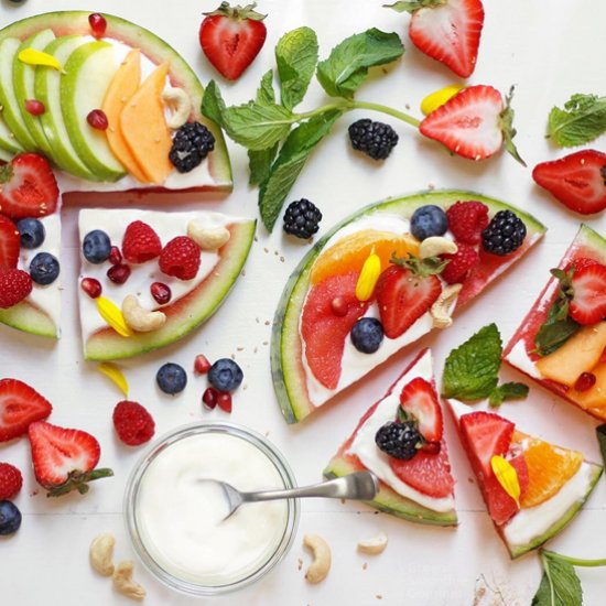 Cashew Cream Yogurt + Fruit Pizza