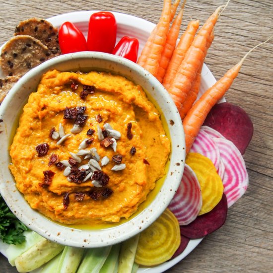 Sriracha Sun Butter Hummus