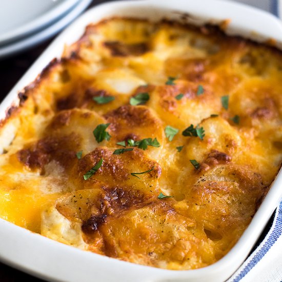 Cheesy Potato Gratin for Two