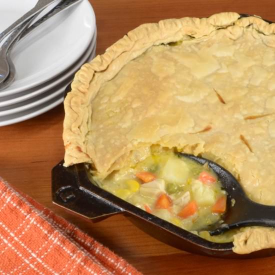 Cast Iron Skillet Chicken Pot Pie