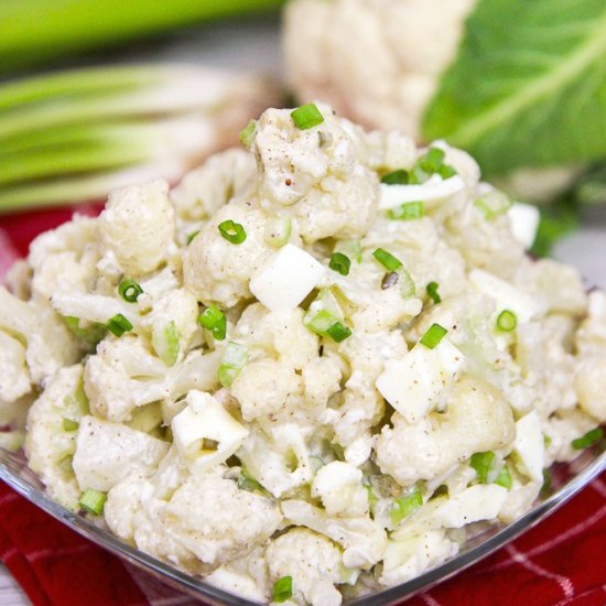 Low Carb Cauliflower Potato Salad