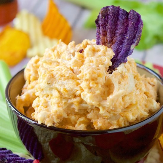 Crockpot Buffalo Chicken Dip