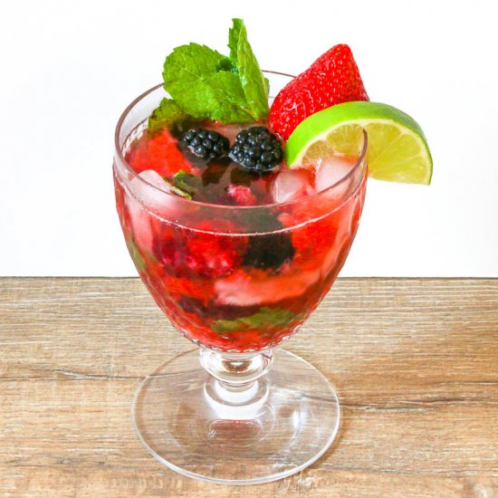 Double Berry Coconut Rum Mojito