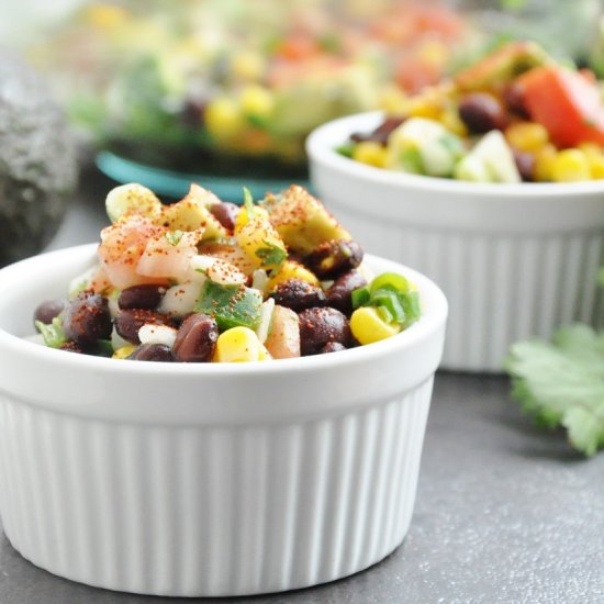 Black Bean, Corn & Avocado Salad