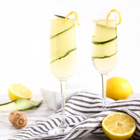 Cucumber Lemon French 75