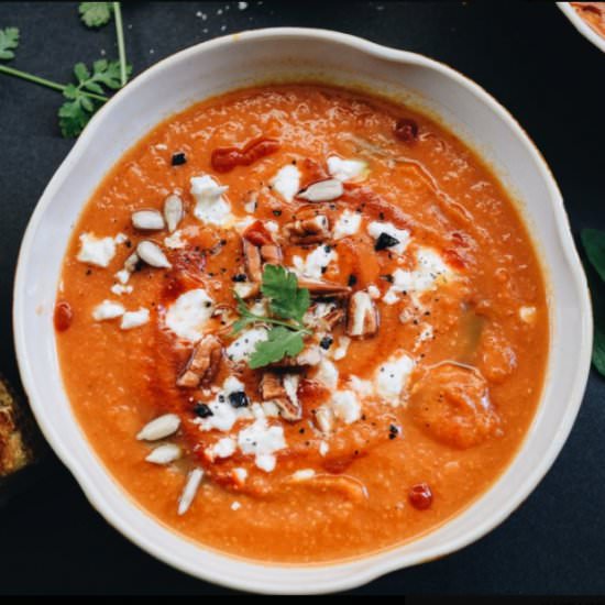 Spicy Chickpea & Tomato Soup