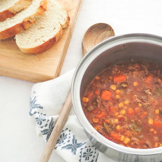 Slow Cooker Lamb Shank Soup