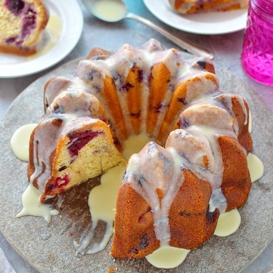 Berry Lime Bundt Cake