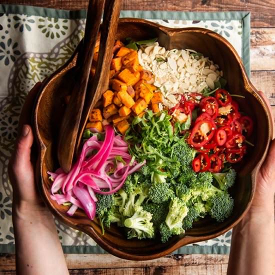 Fresno Chile, Mint, and Broccoli Salad