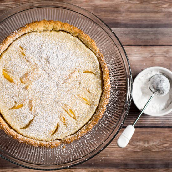 Peach Custard Tart