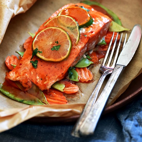 Thai Sweet Chili Glazed Salmon