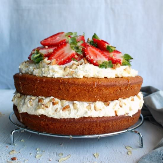 Zesty Orange Honey Layer Cake