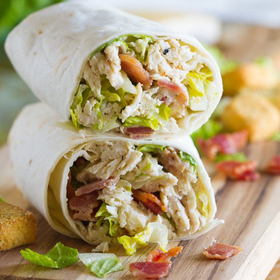 Chicken Caesar Wraps