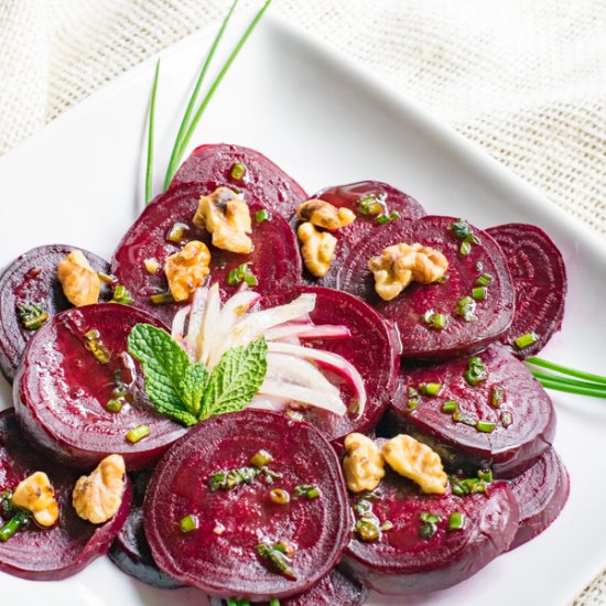 Roasted Beet Walnut Salad