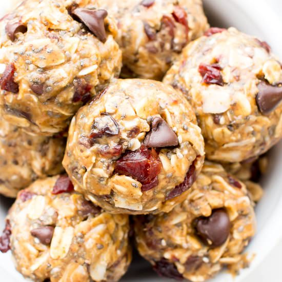 Cherry Chocolate Chip Chia Bites