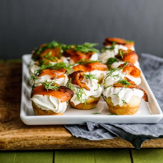 Smoked Salmon Mini-Cupcakes