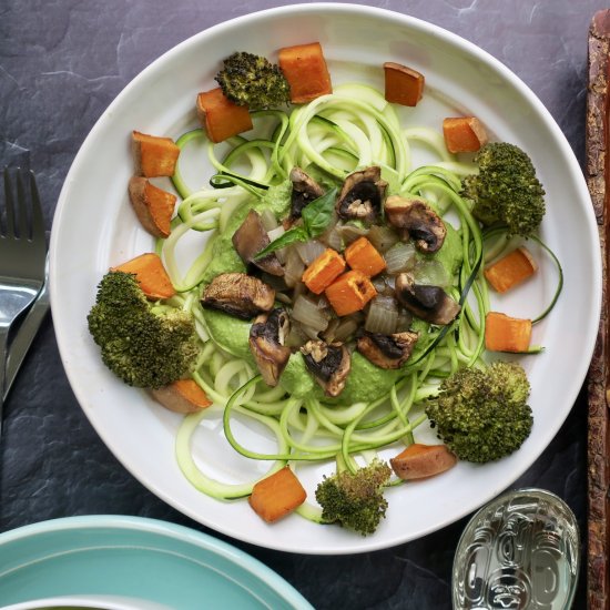 Spring Clean Pesto Zoodles