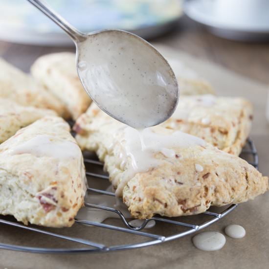 Bacon Candied Walnut Scones