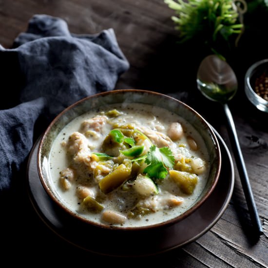 Slow Cooker White Chicken Chili