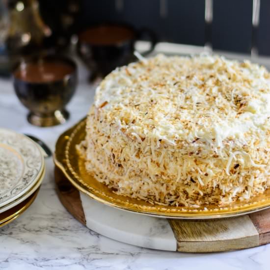 Coconut Caramel Cake