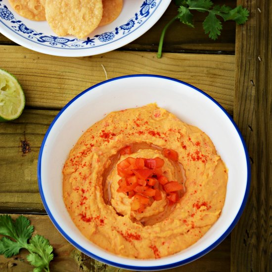 Roasted red pepper hummus