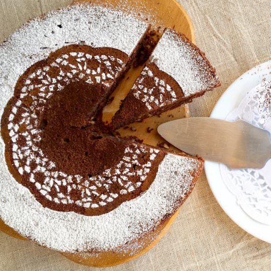 Neapolitan Chocolate Almond Cake