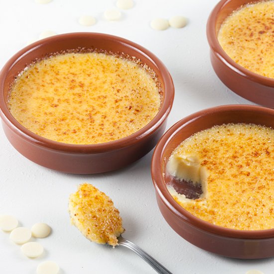 White chocolate crème brûlée