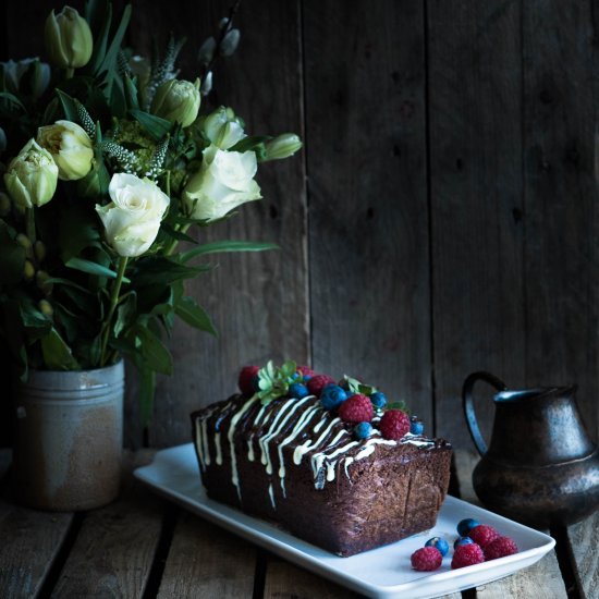 Double chocolate loaf cake