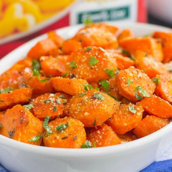 Parmesan Honey Roasted Carrots