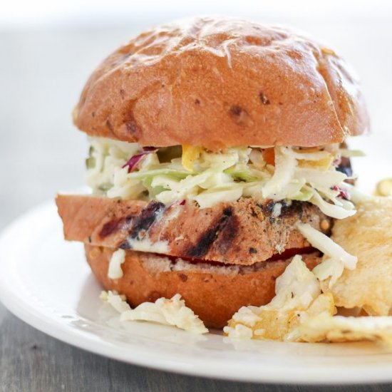 Grilled Pork Tenderloin Sandwiches