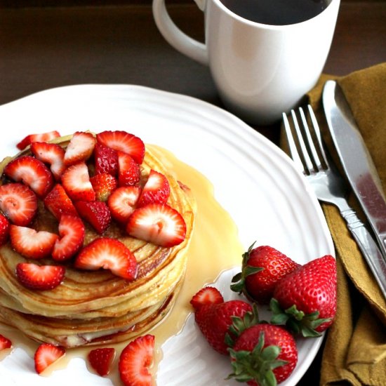 Strawberry Stuffed Pancakes