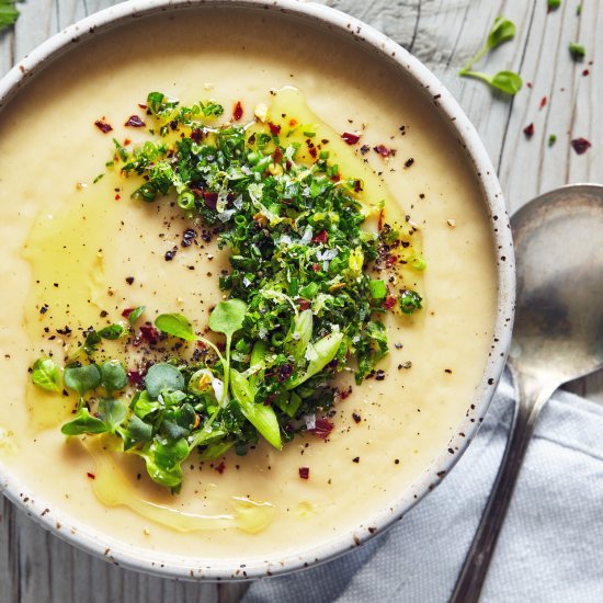 Potato Parsnip & Leek Soup