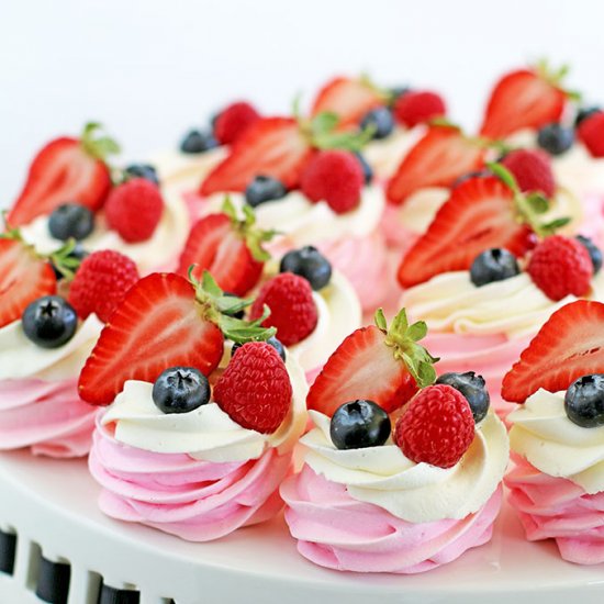 Berry Meringue Baskets